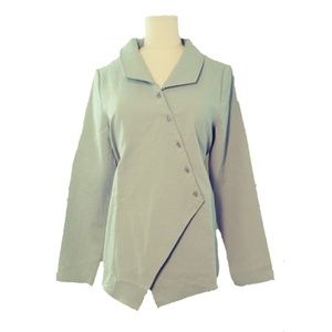 Teal Asymmetric Jacket
